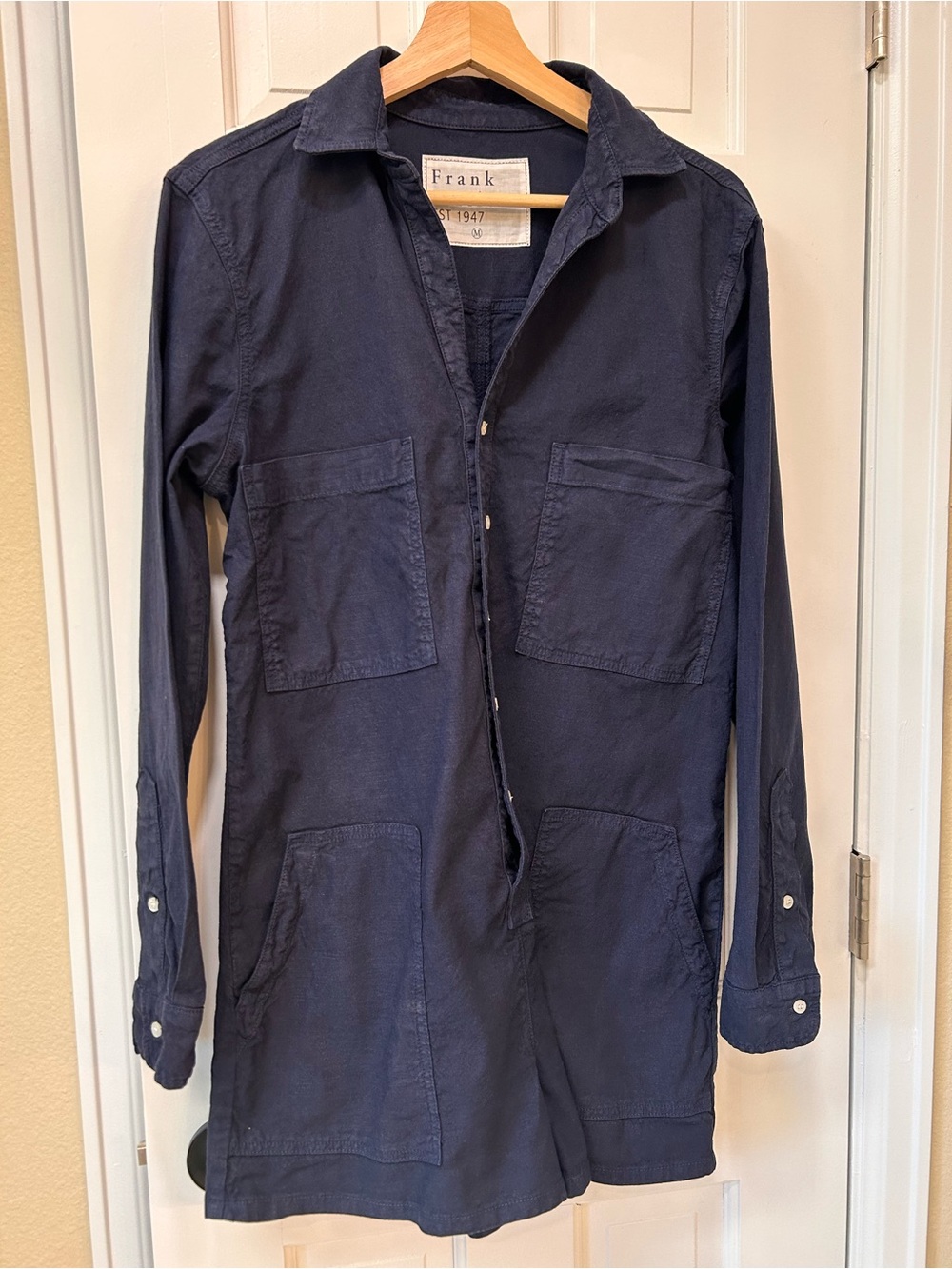 Frank & Eileen Ireland Playsuit in Navy | Size Medium